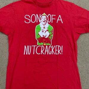 Ripple Junction Red Elf son of a nutcracker christmas Graphic Tee